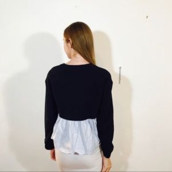ZARA TRUFALUC COLLECTION PEPLUM SWEATER TOP S 0297 - Picture 4 of 8
